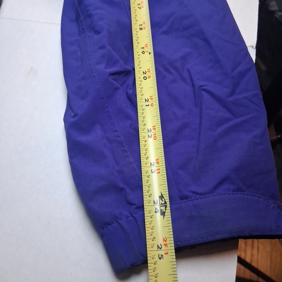 The North Face Hyvent Size Large Womens Hooded Zip Nylon Jacket Purple - Picture 6 of 9